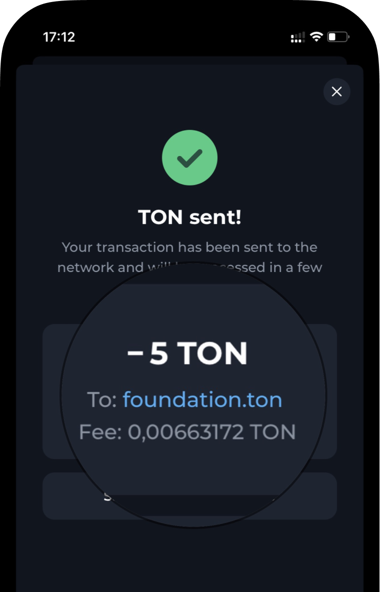 Ton Wallet. Ton foundation